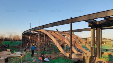 千樹(shù)承建河北園博園木結(jié)構(gòu)建筑在建中，敬請(qǐng)期待成品！